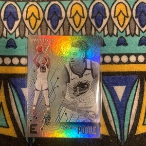Jordan Poole rookie card silver foil